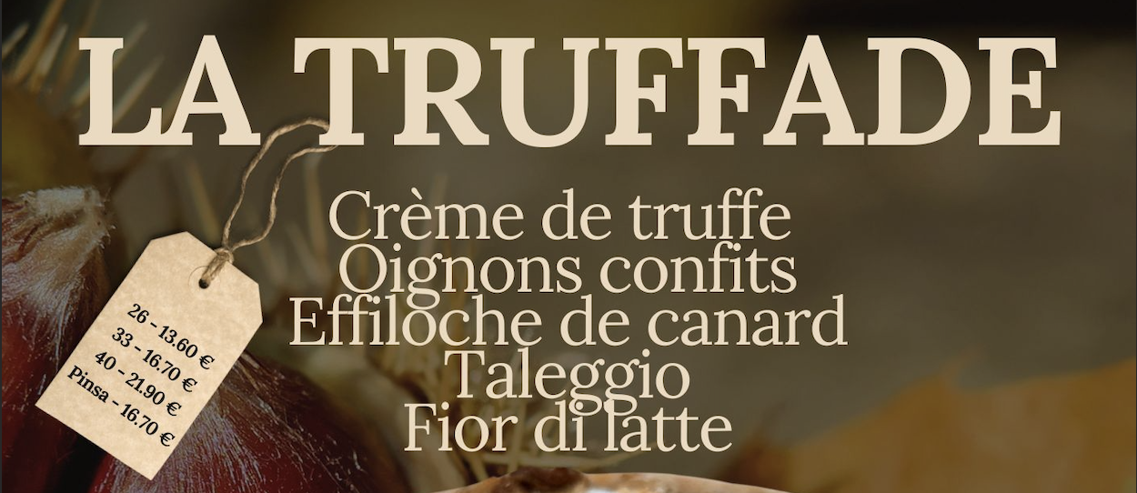 Pizza du mois de novembre : la Truffade
