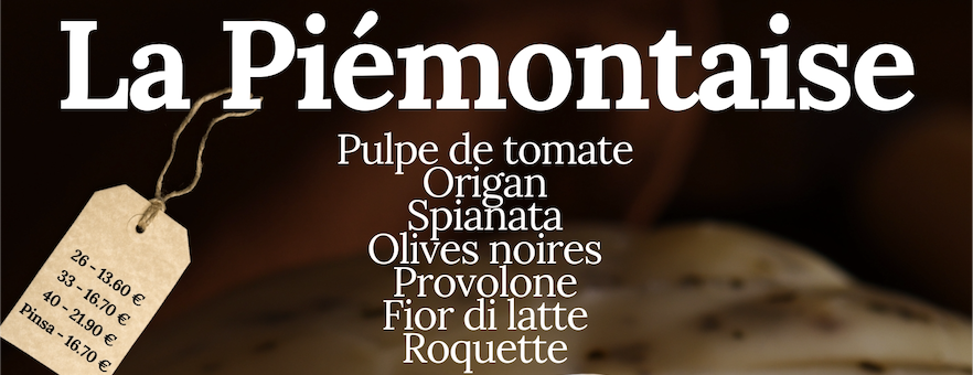Pizza du mois de février : La Piémontaise
