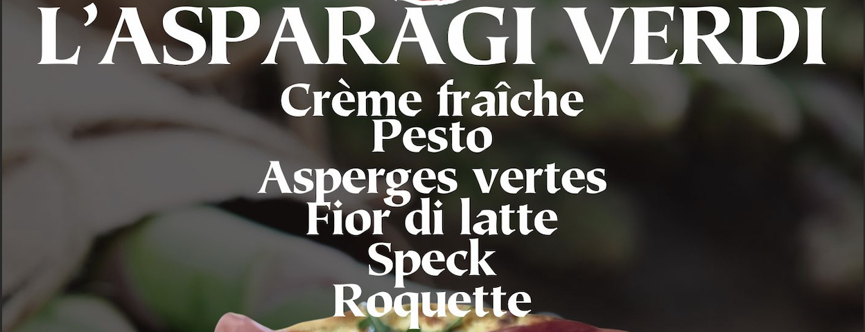 Pizza du mois de mai : l’asparagi verdi