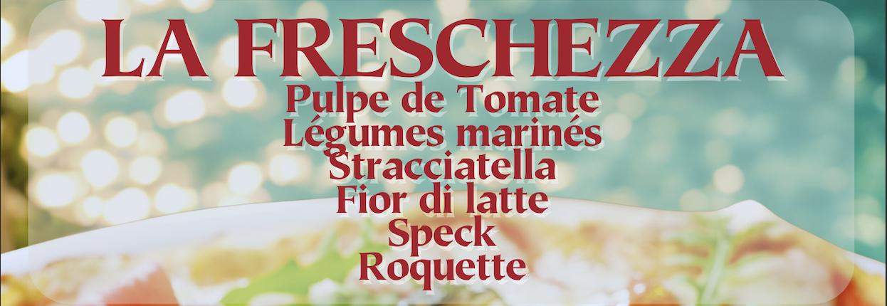 Pizza du mois de juin : la freschezza