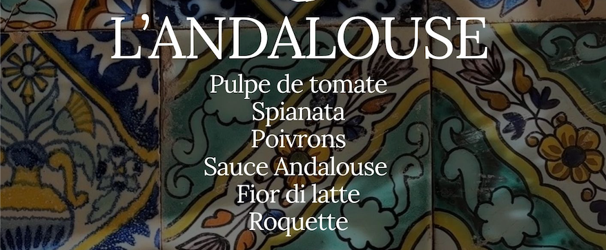La pizza du mois d’avril : L’Andalouse !